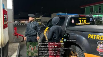 Patroli Malam Polres Karo Situasi Kabanjahe Tetap Aman dan Kondusif