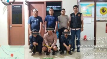 Tiga Warga Diamankan Satres Narkoba dan Polsek Juhar Tanam Ganja Ditemukan Perladangan Juhar