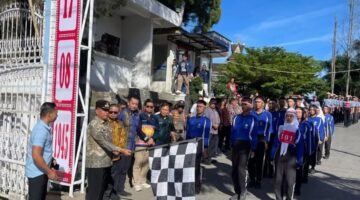 Polres Karo Kawal Gerak Jalan HUT RI ke-81 Berlangsung Aman dan Tertib